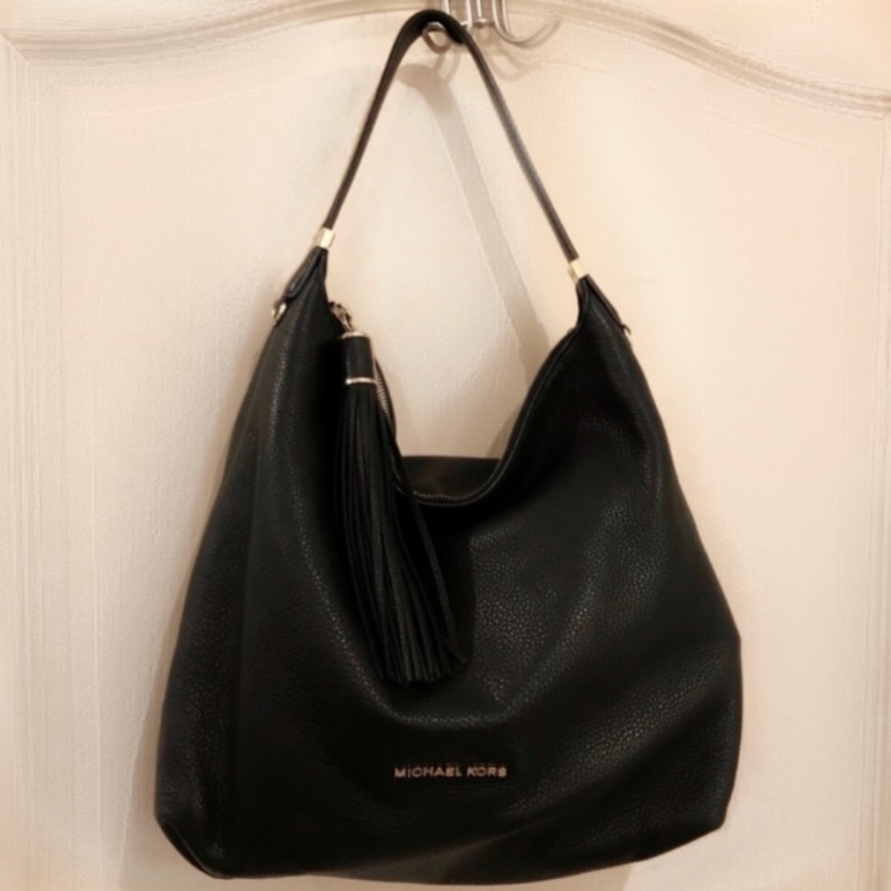 Michael Kors Large Weston Pebbled Shoulder Bag